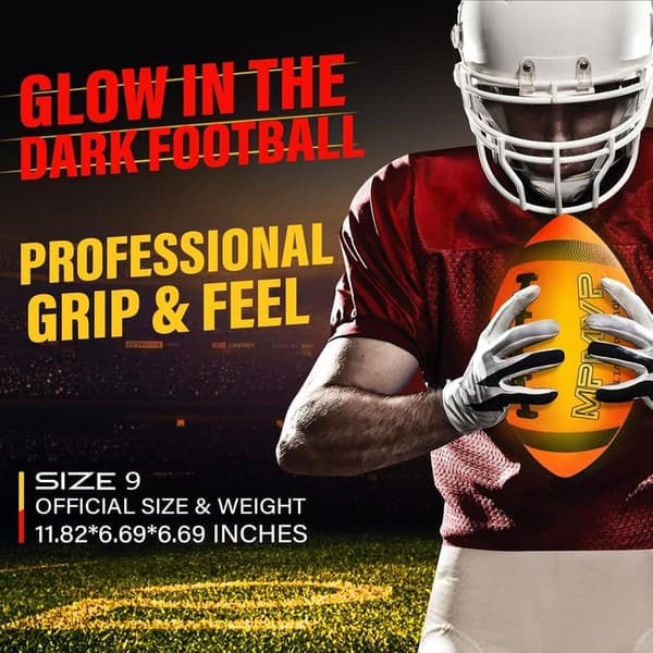 Rechargeable Glow-in-the-Dark Football for Teens Ages 14-18