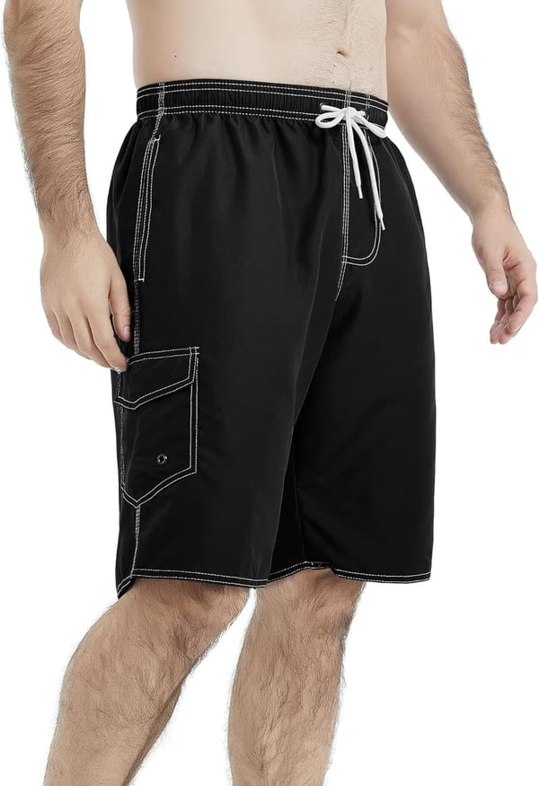 Men's Quick-Dry Swim Trunks - Waterproof Beach Shorts
