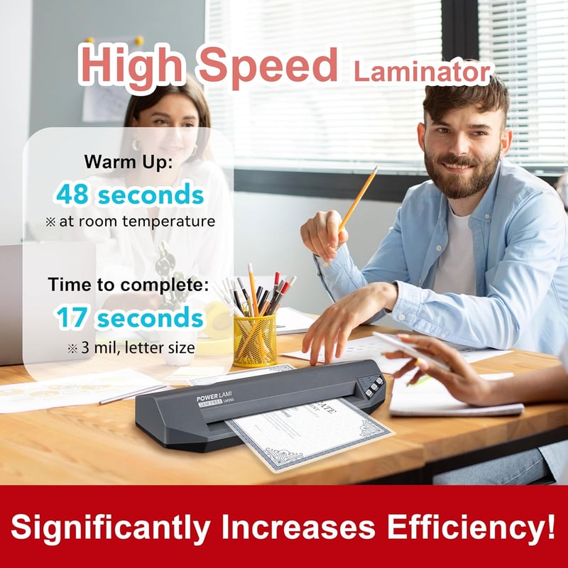 Heavy Duty 13-Inch Thermal Laminator for Office & School