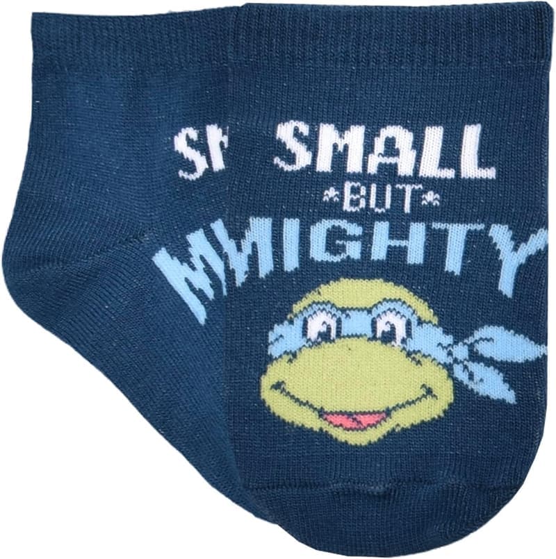TMNT Boy's Quarter Socks 6-Pack, Navy, Ages 2T-4T