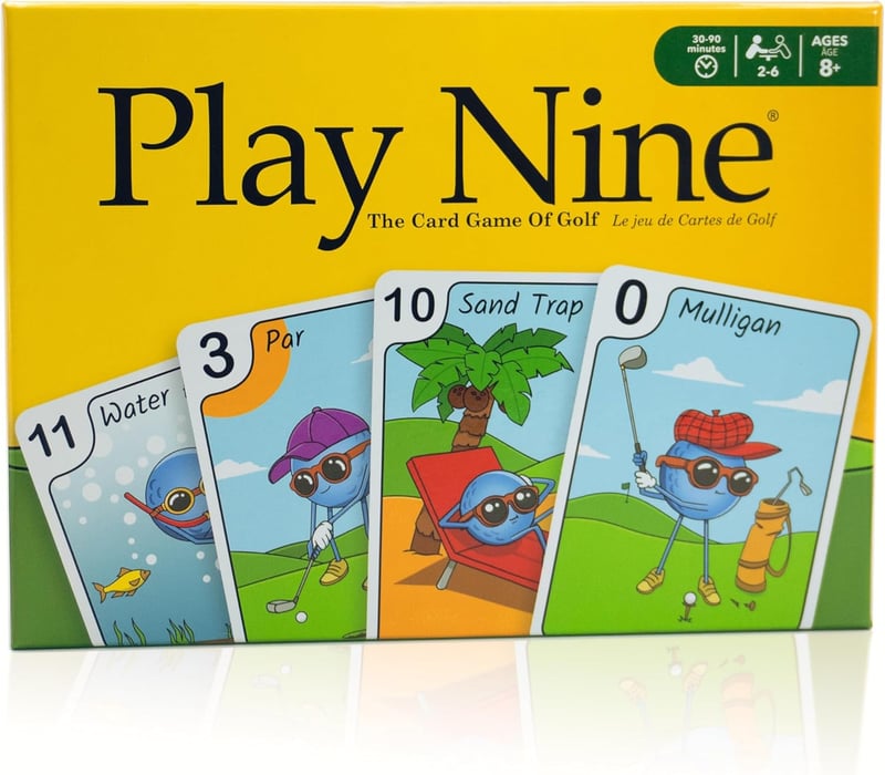 Golf Brush Tee Play Nine Card Game