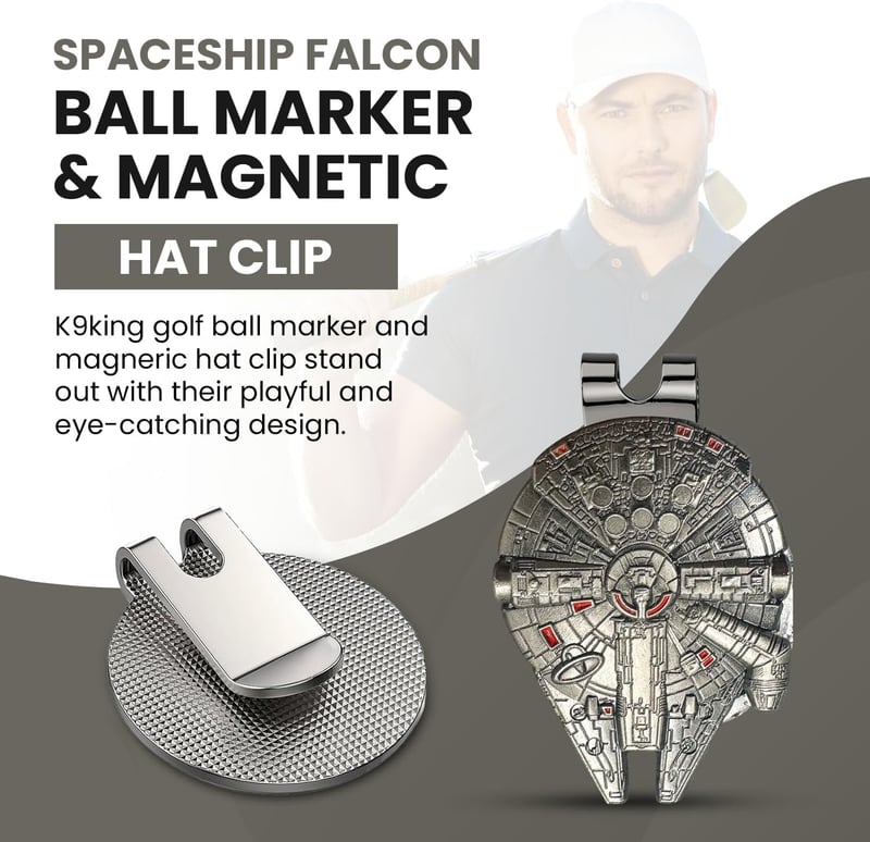 Star Wars Falcon Golf Ball Marker Set for Golf Lovers