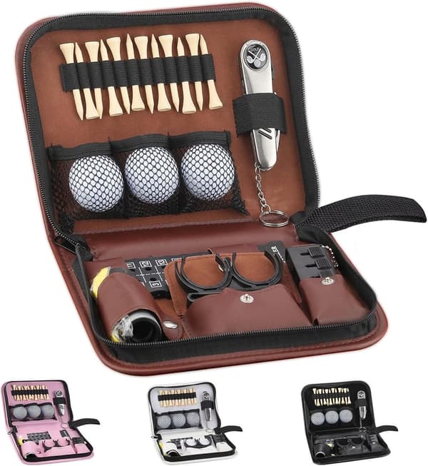 Golf Accessories Set with Premium Case for Men and Women
