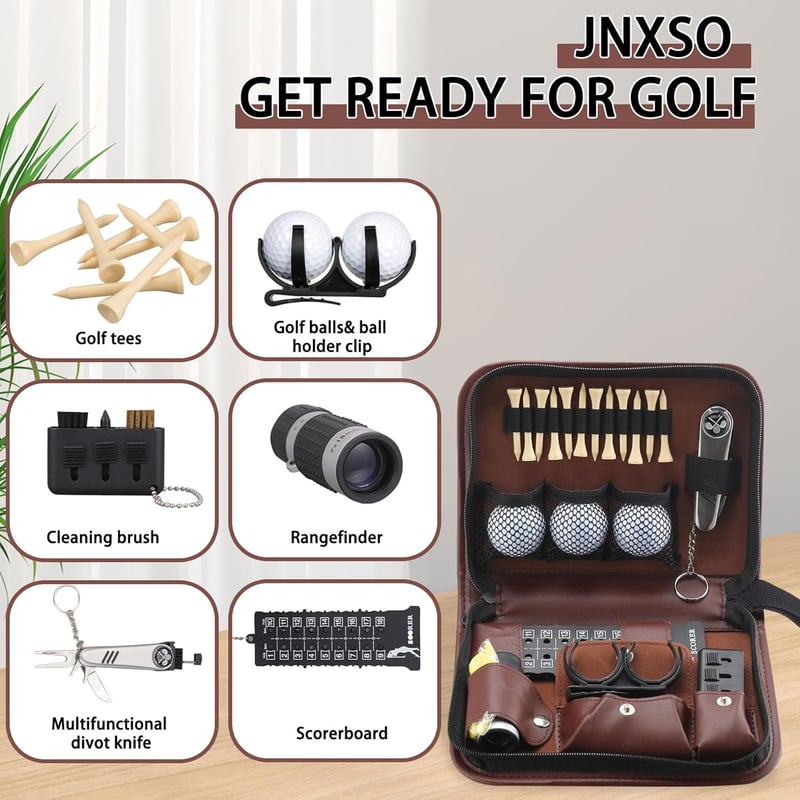 Golf Accessories Set with Premium Case for Men and Women