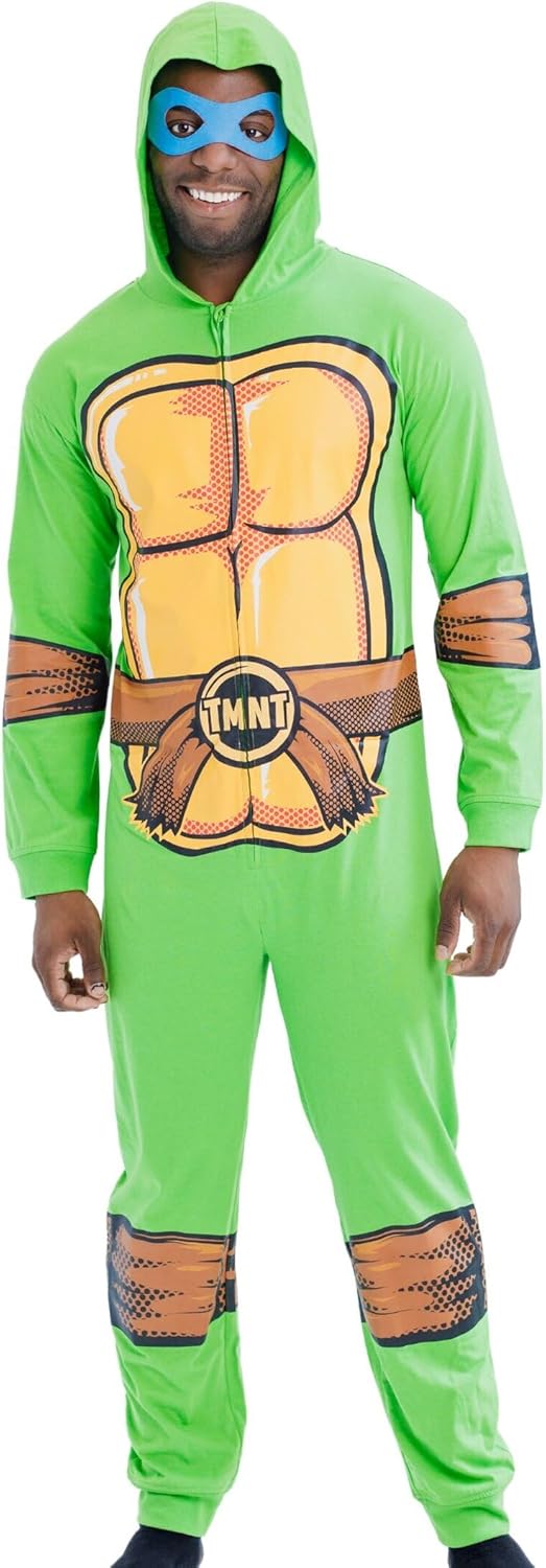 Teenage Mutant Ninja Turtles Zip-Up Cosplay Costume & Masks