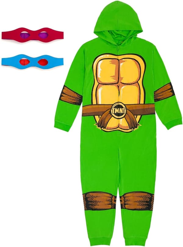 Teenage Mutant Ninja Turtles Zip-Up Cosplay Costume & Masks