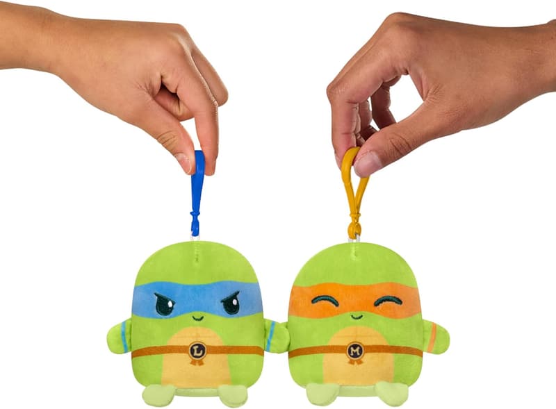 TMNT Plush Keychain Set – Kawaii Besties Holding Hands (4-Pack)