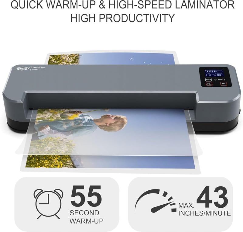 Commercial Laminator Machine for Office & School, 13-inch