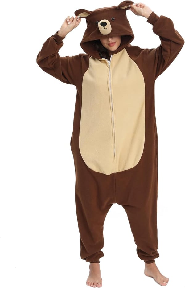 Halloween Adult Animal Onesie Costume for Men and Women