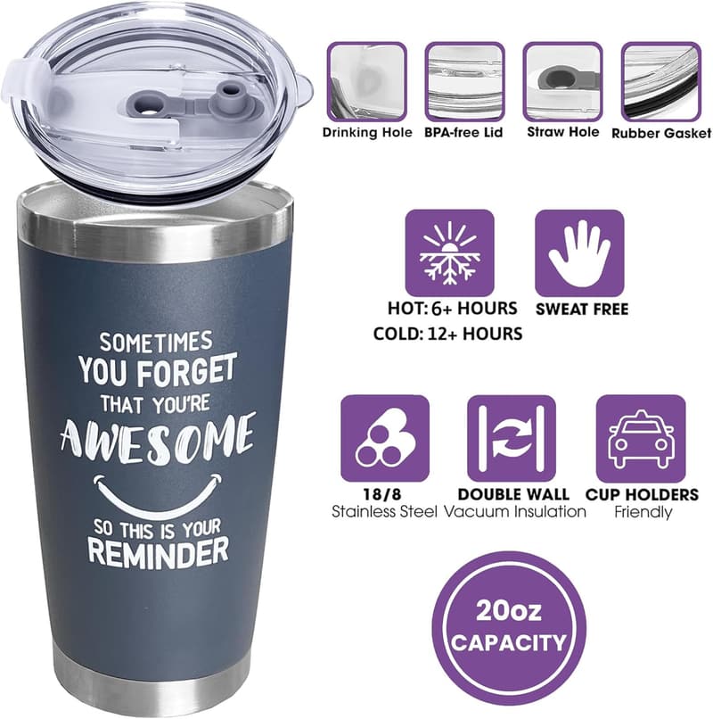 Graduation Thank You Tumbler - 20oz Inspirational Gift for Men