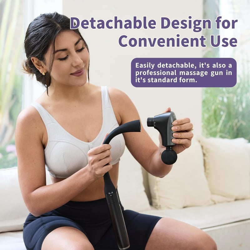 Deep Tissue Massage Gun with Extension Handle for Pain Relief