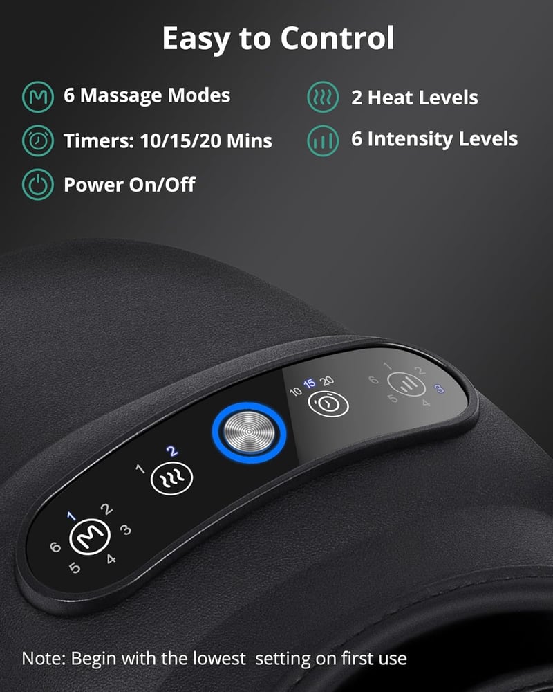 Cordless Hand Massager with Heat & Acupressure Beads