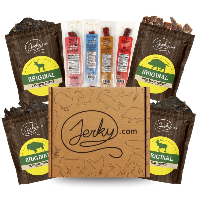 Exotic Jerky Gift Set for Men - 8 Assorted Flavors