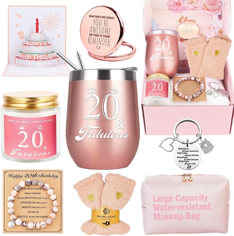 20th Birthday Gift Basket for Girls – Unique Presents for Friends
