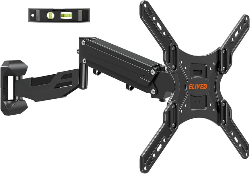 Height Adjustable Full Motion TV Wall Mount for 23-55 Inch TVs