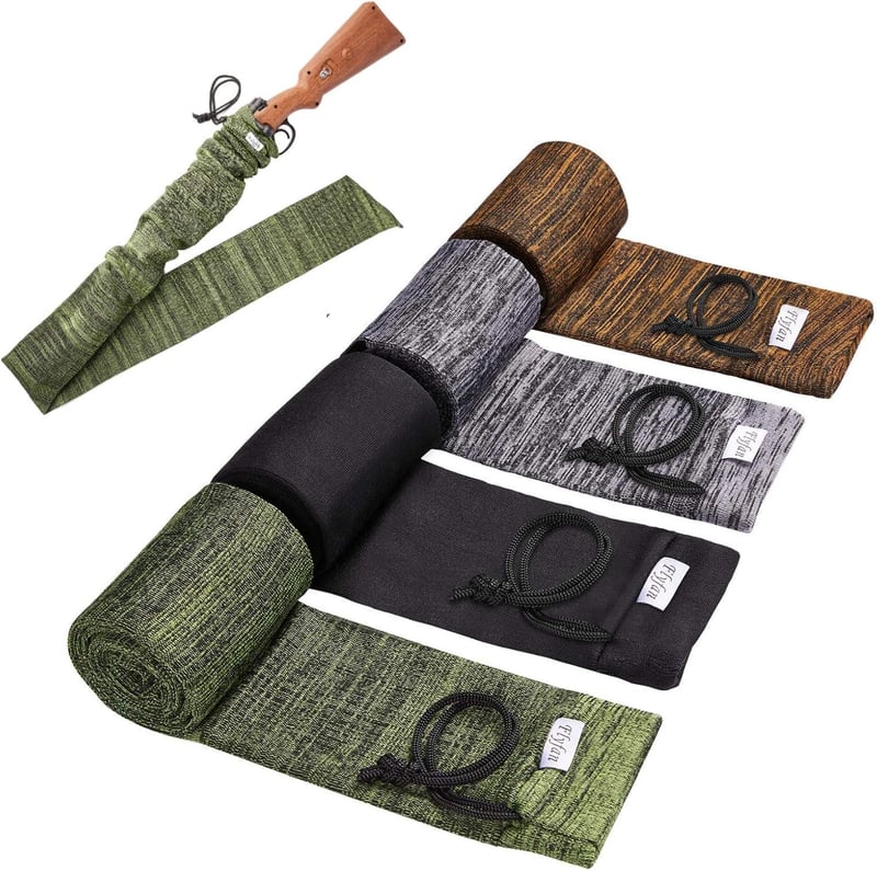 Silicone-Treated Gun Socks for Rifle Storage (4 Pack)