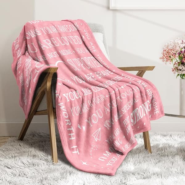 Get Well Soon Blanket for Women - Inspirational 60'' x 50'' Gift