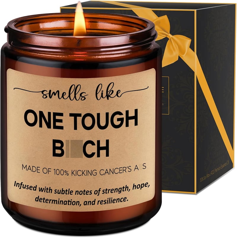 Breast Cancer Survivor Scented Candle - Chemo Comfort Gift for Women