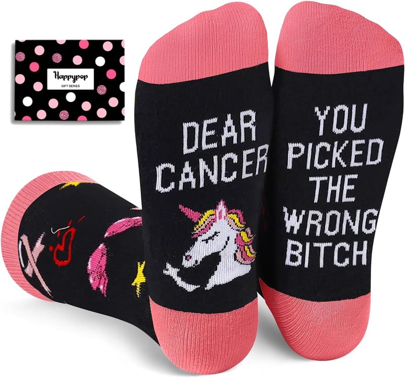 Breast Cancer Awareness Inspirational Socks for Women