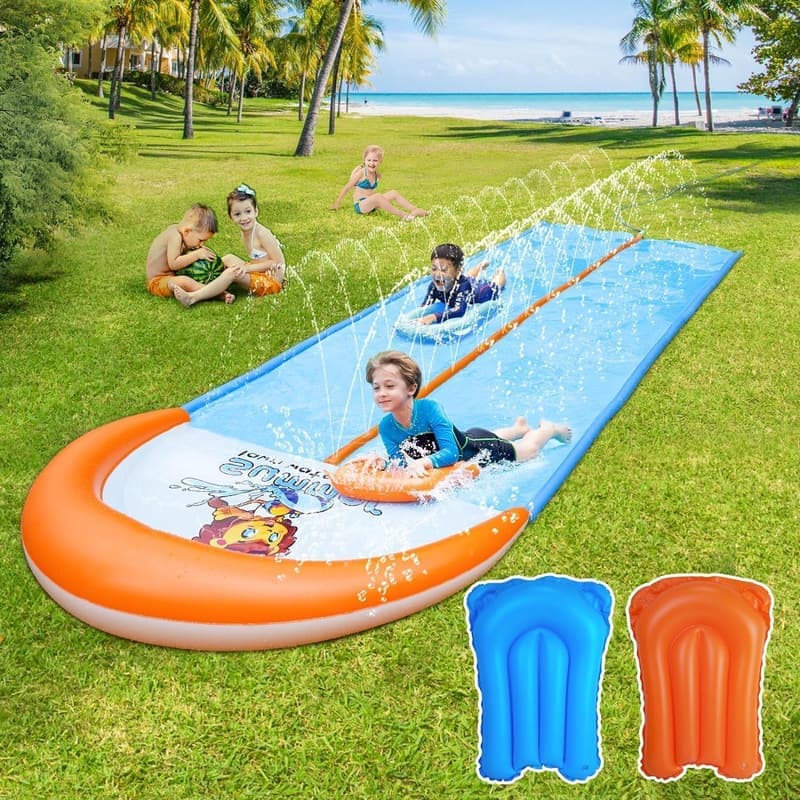 Summer Water Slide for Kids & Adults - 15ft with 2 Bodyboards