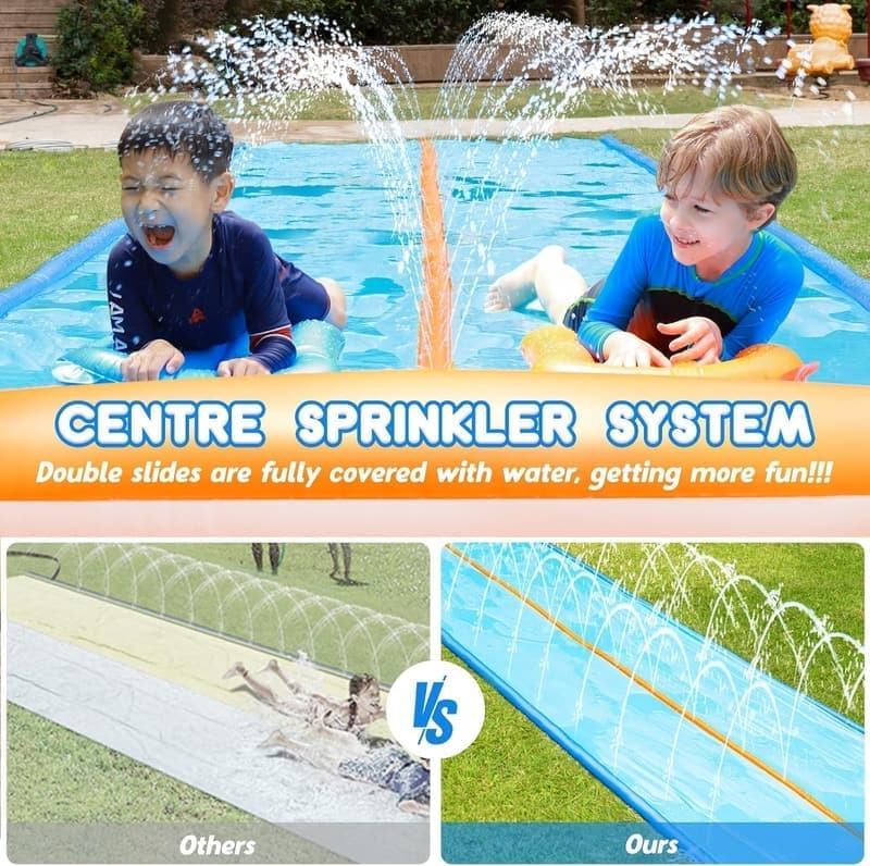 Summer Water Slide for Kids & Adults - 15ft with 2 Bodyboards