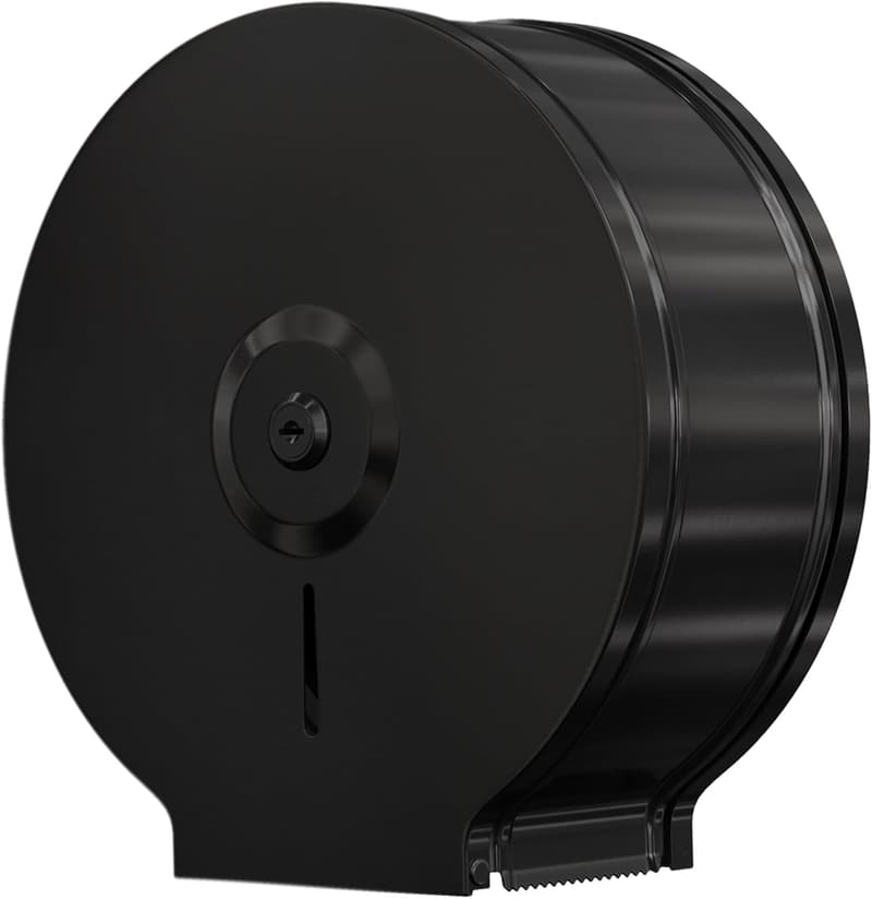 Commercial Grade Wall-Mount Jumbo Toilet Paper Dispenser in Black