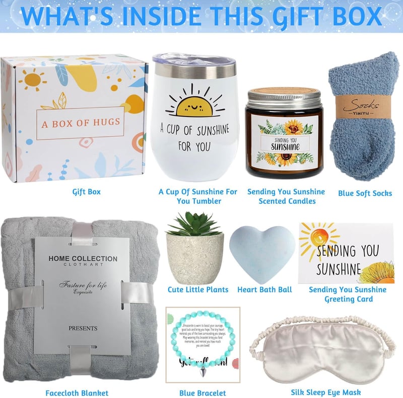 Get Well Soon Self-Care Gift Basket for Women
