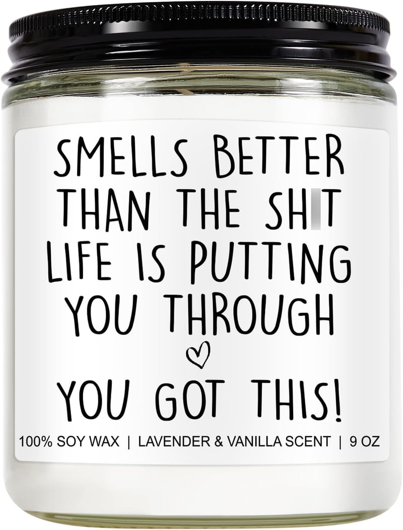 Get Well Candle for Chemo Patients - 9 oz Encouragement Gift