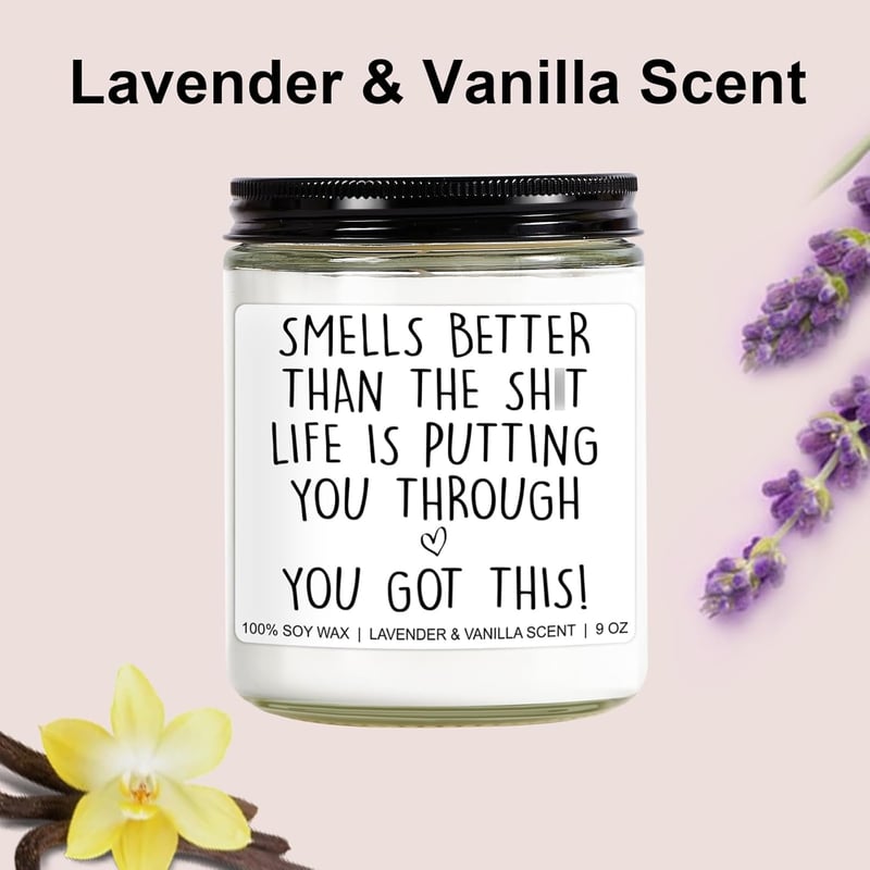 Get Well Candle for Chemo Patients - 9 oz Encouragement Gift