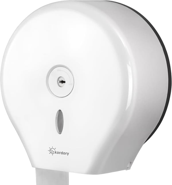 Commercial Wall-Mounted Jumbo Toilet Paper Dispenser - White