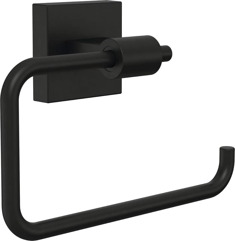 Matte Black Toilet Paper Holder for Bathroom Organization