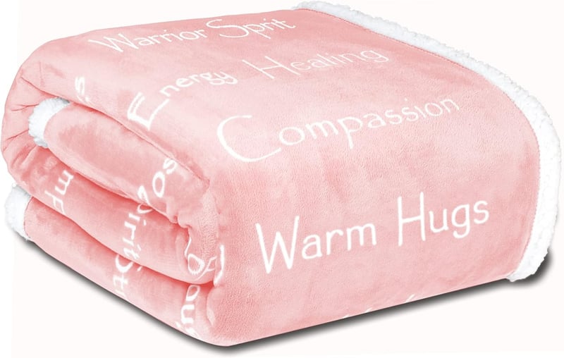 Get Well Blanket - Plush Support for Women, 50 x 65 (Pink)