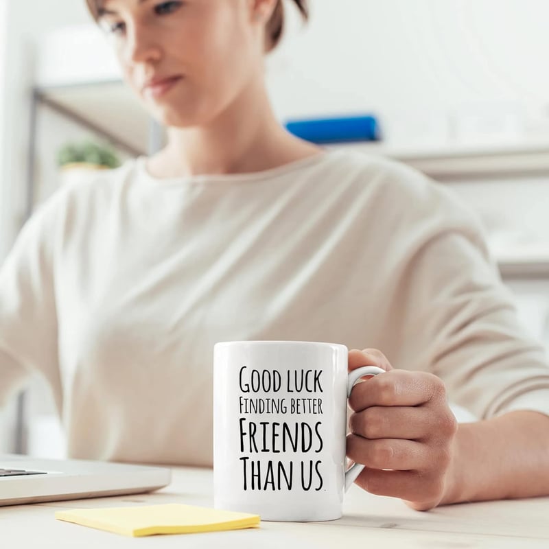 Farewell Gift: Good Luck Friends Ceramic Coffee Mug 11oz