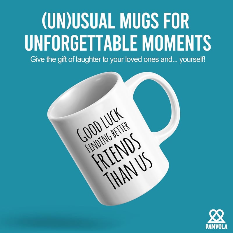 Farewell Gift: Good Luck Friends Ceramic Coffee Mug 11oz