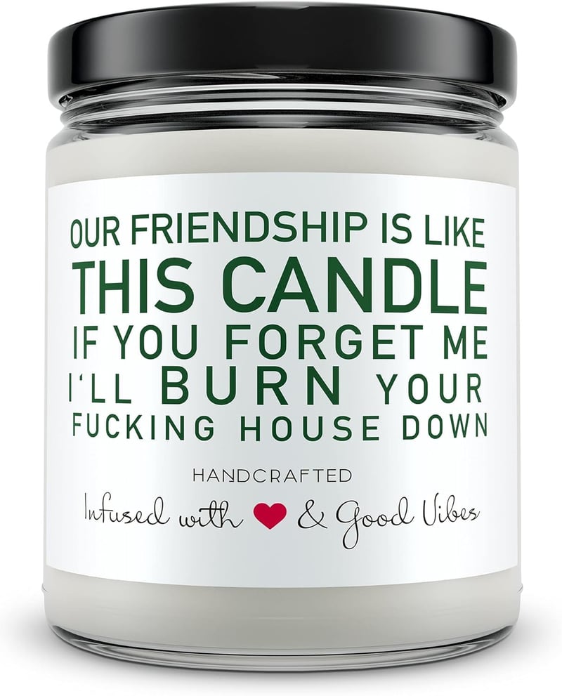 Birthday Gift for Women - 9 oz Soy Wax Candle, Raspberry Vanilla