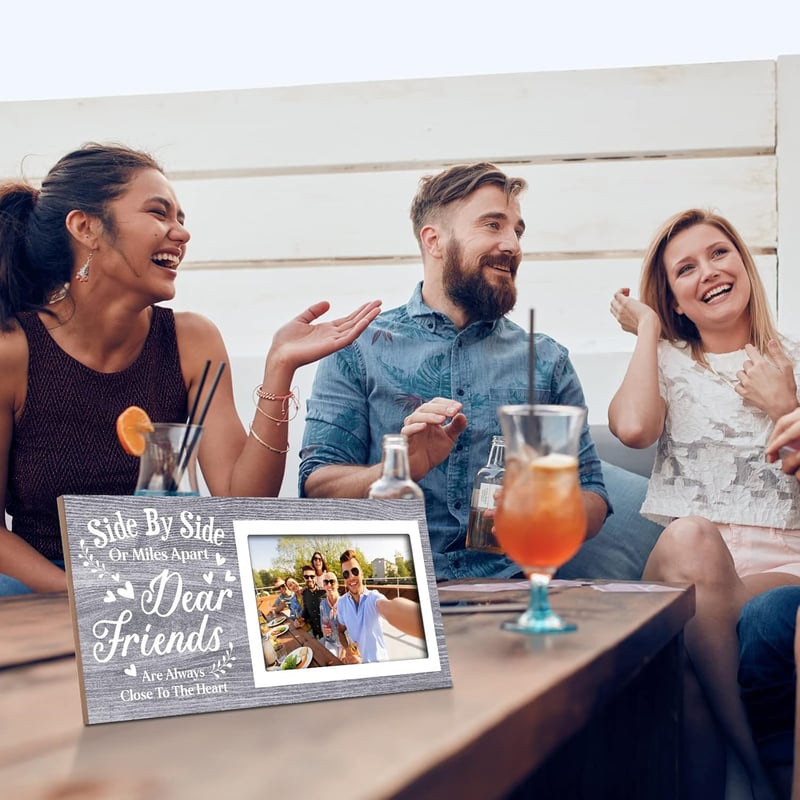 Graduation Day Wooden Photo Frame for Friends - 12 x 5.5 Inch