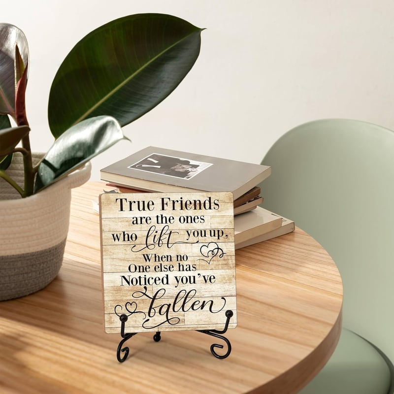 Motivational Wood Plaque for Women's Desk Decor Gift