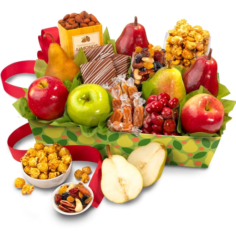 Orchard Delight Fruit and Gourmet Gift Basket