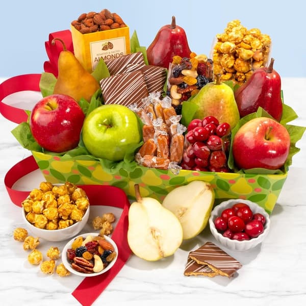 Orchard Delight Fruit and Gourmet Gift Basket