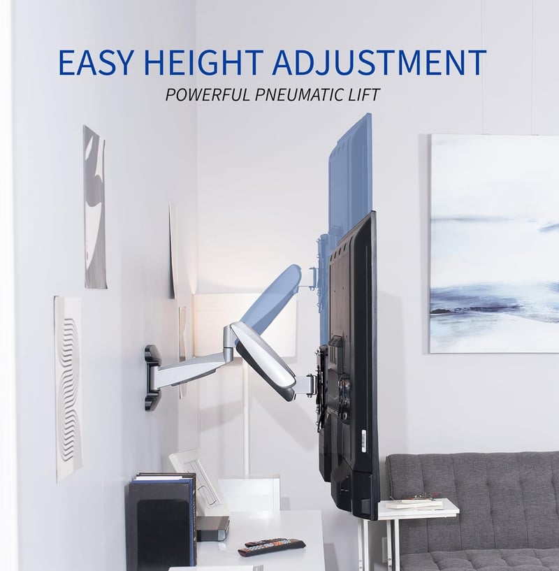 Adjustable TV Wall Mount for 40-70 Inch Screens - Silver