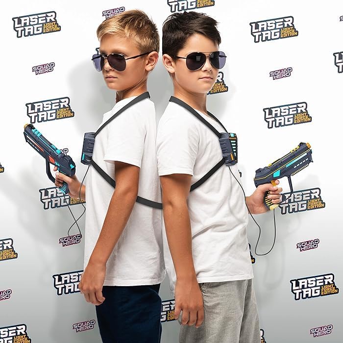 Rechargeable Laser Tag Blasters with Vest Sensors - Ages 8+
