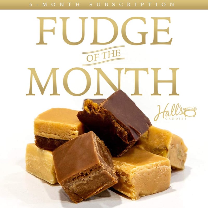 6-Month Fudge Subscription Box - 2 lbs Monthly Treats