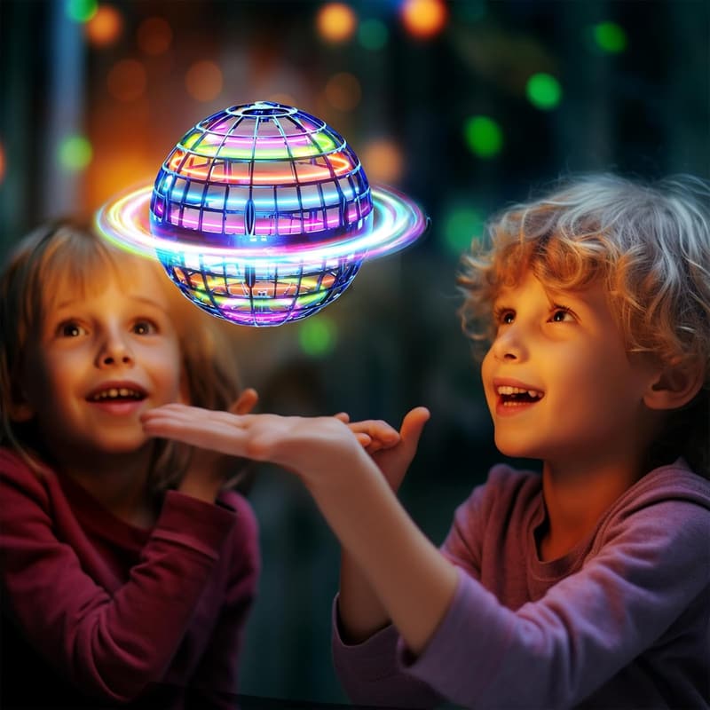Blue Flying Orb Ball – Magic Hover Spinner for Kids 6-10