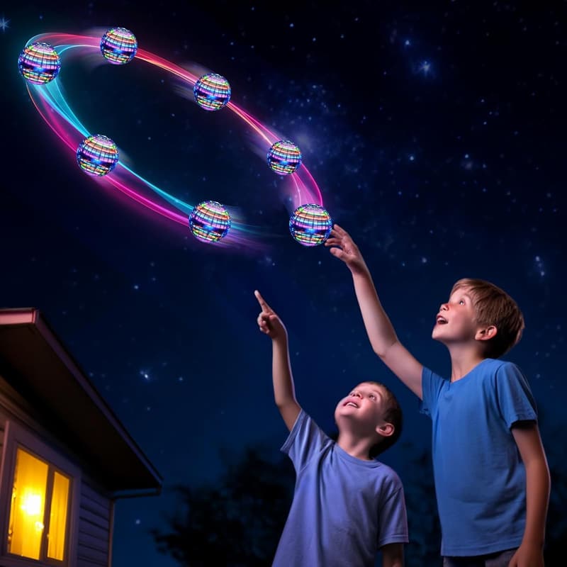 Blue Flying Orb Ball – Magic Hover Spinner for Kids 6-10