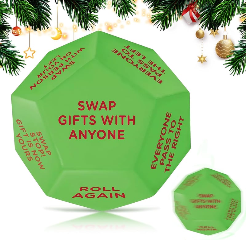 Holiday Gift Exchange Dice - 12-Sided Party Game