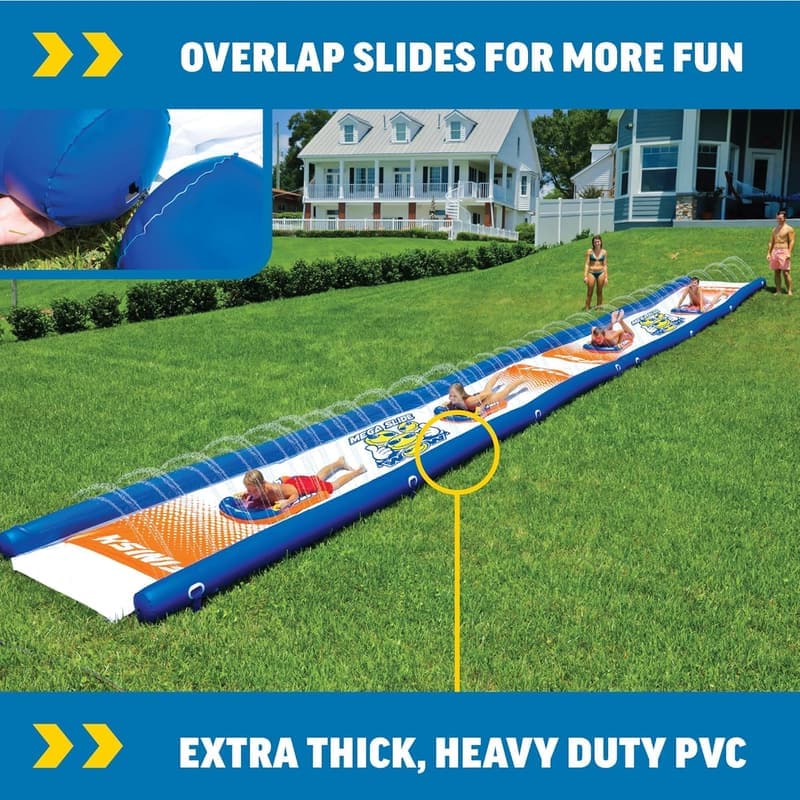 Giant 25 ft Water Slide with Sprinkler for Kids and Adults