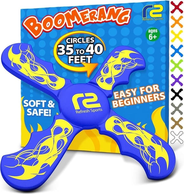 Kids' Outdoor Boomerang Flying Disc - Fun Birthday Gift