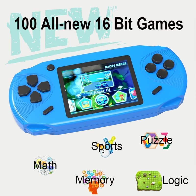 Handheld 16-Bit Retro Game Console for Kids & Adults