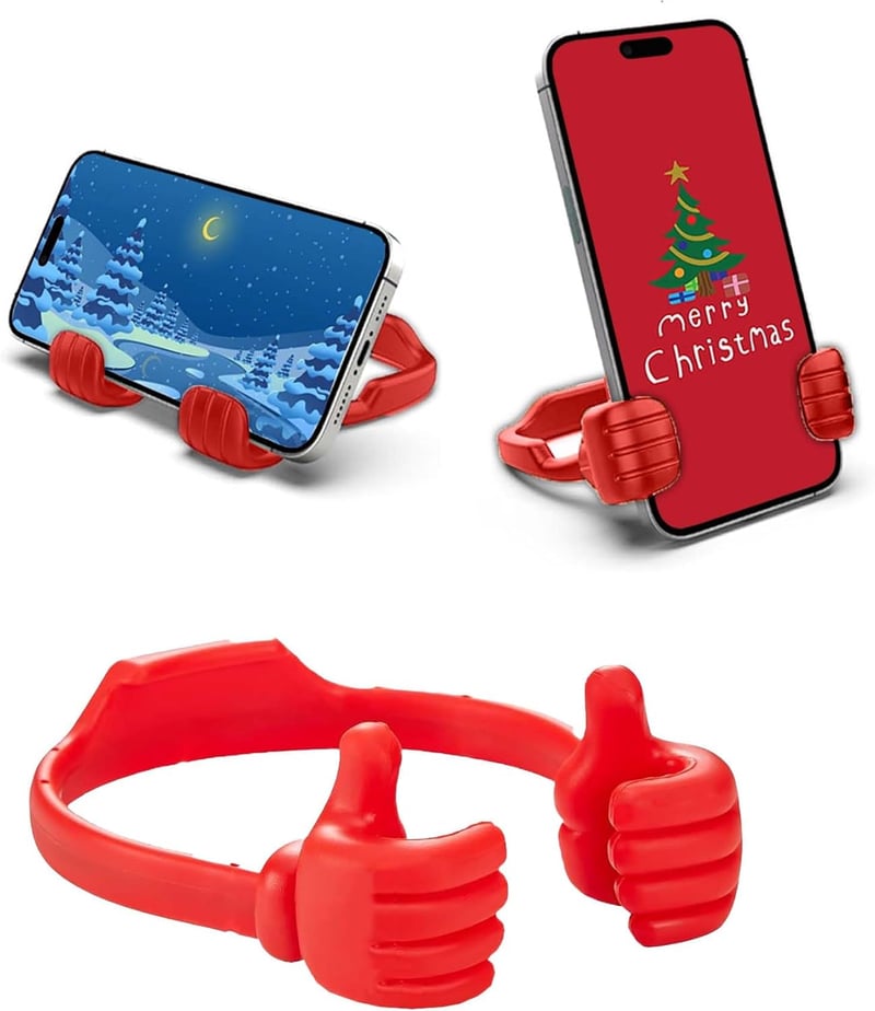 Santa's Claws Phone Stand – Funny Silicone Stocking Stuffer
