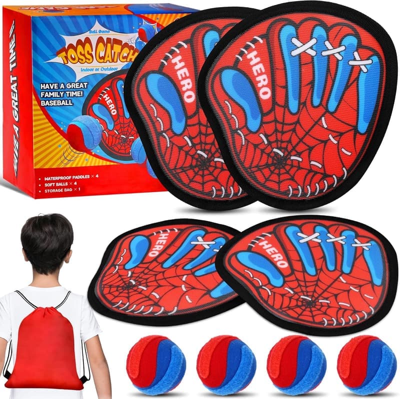 Outdoor Toss and Catch Ball Game Set for Kids - Birthday Gift